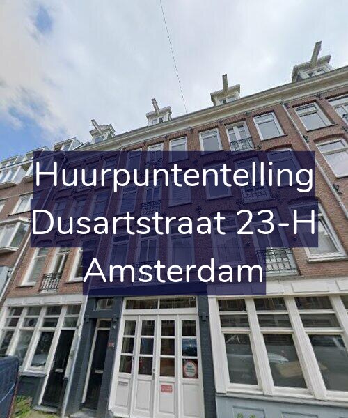 Foto gevel Huurpuntentelling voor Dusartstraat 23-H, Amsterdam