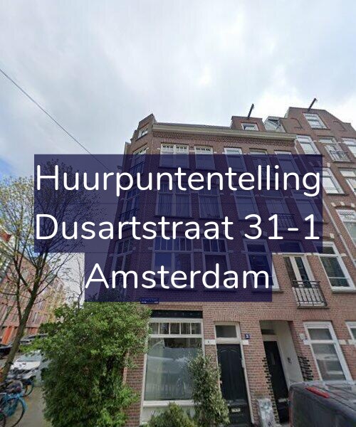 Foto gevel Huurpuntentelling voor Dusartstraat 31-1, Amsterdam