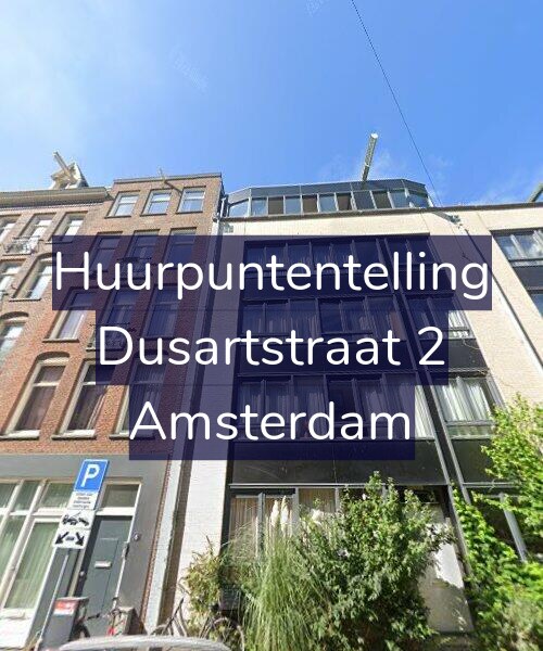 Foto gevel Huurpuntentelling voor Dusartstraat 2, Amsterdam