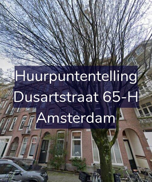 Foto gevel Huurpuntentelling voor Dusartstraat 65-H, Amsterdam