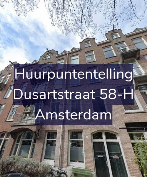 Foto gevel Huurpuntentelling voor Dusartstraat 58-H, Amsterdam