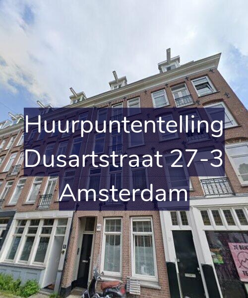 Foto gevel Huurpuntentelling voor Dusartstraat 27-3, Amsterdam