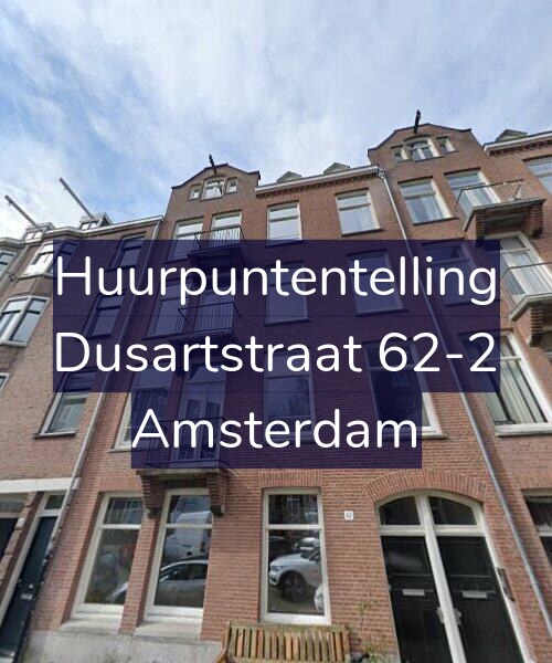 Foto gevel Huurpuntentelling voor Dusartstraat 62-2, Amsterdam