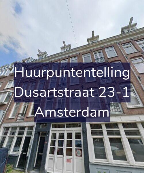 Foto gevel Huurpuntentelling voor Dusartstraat 23-1, Amsterdam