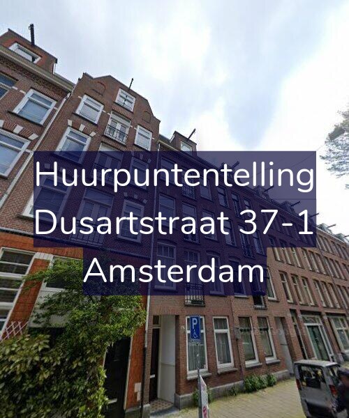 Foto gevel Huurpuntentelling voor Dusartstraat 37-1, Amsterdam