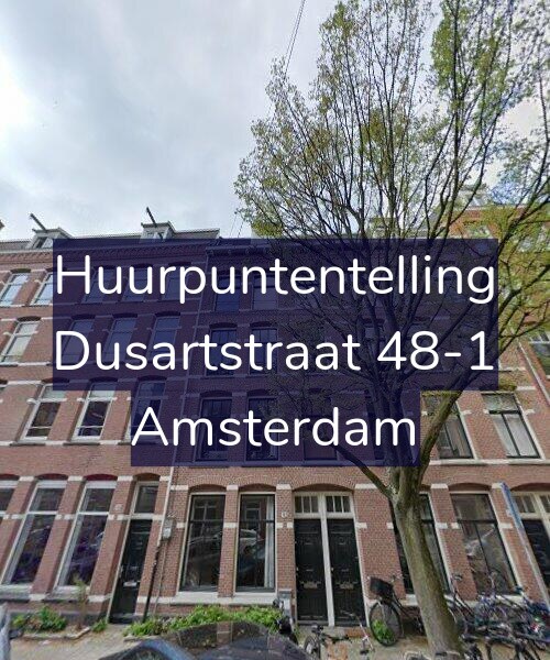 Foto gevel Huurpuntentelling voor Dusartstraat 48-1, Amsterdam