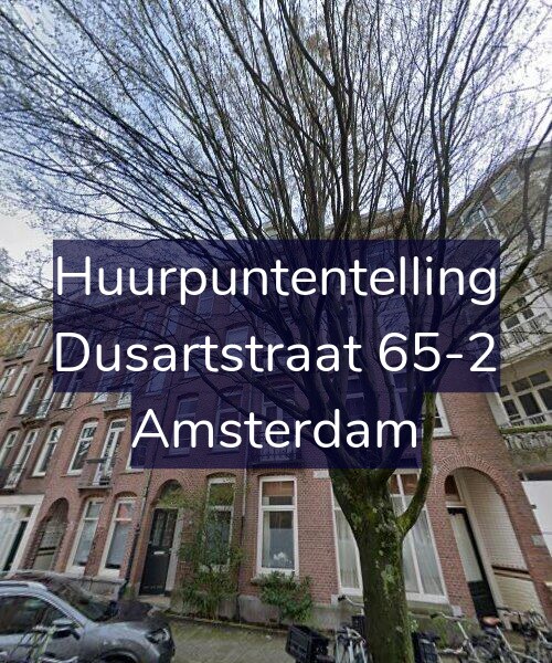Foto gevel Huurpuntentelling voor Dusartstraat 65-2, Amsterdam