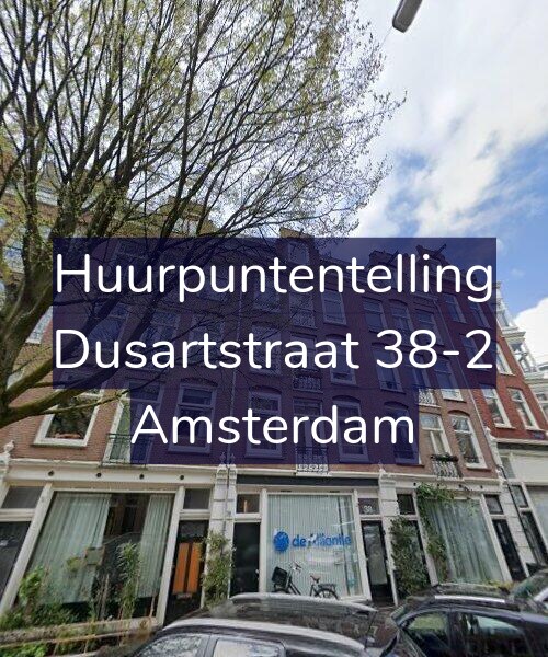 Foto gevel Huurpuntentelling voor Dusartstraat 38-2, Amsterdam