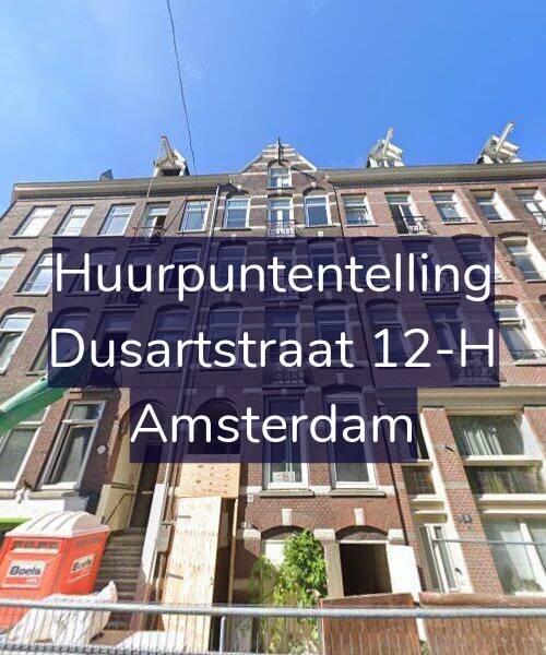 Foto gevel Huurpuntentelling voor Dusartstraat 12-H, Amsterdam