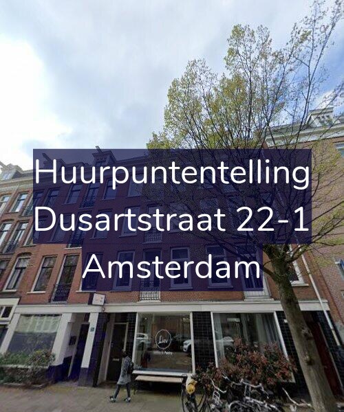 Foto gevel Huurpuntentelling voor Dusartstraat 22-1, Amsterdam