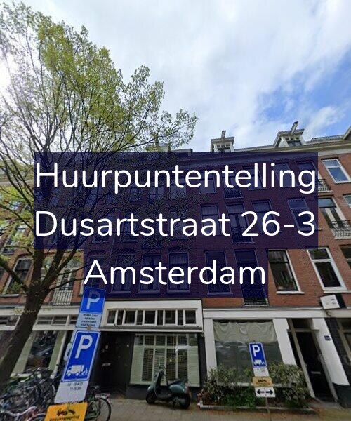 Foto gevel Huurpuntentelling voor Dusartstraat 26-3, Amsterdam