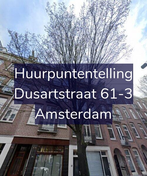 Foto gevel Huurpuntentelling voor Dusartstraat 61-3, Amsterdam