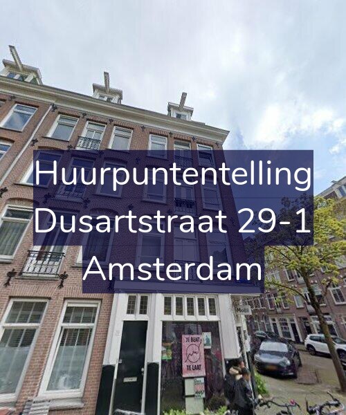 Foto gevel Huurpuntentelling voor Dusartstraat 29-1, Amsterdam