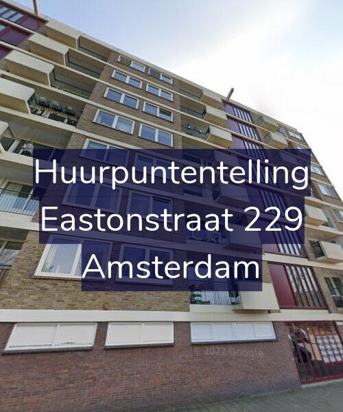 Foto gevel Huurpuntentelling voor Eastonstraat 229, Amsterdam