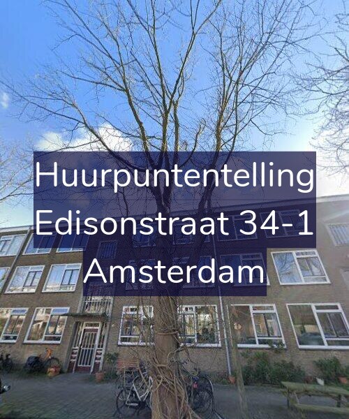 Foto gevel Huurpuntentelling voor Edisonstraat 34-1, Amsterdam