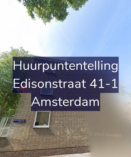 Foto gevel Huurpuntentelling voor Edisonstraat 41-1, Amsterdam