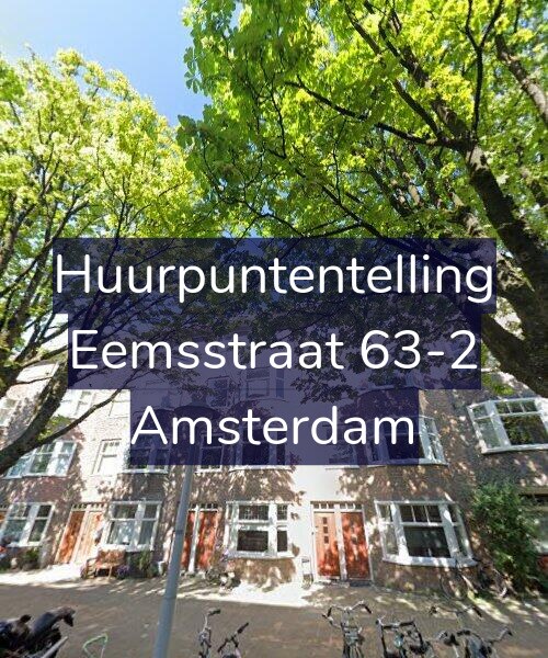 Foto gevel Huurpuntentelling voor Eemsstraat 63-2, Amsterdam