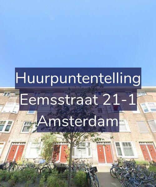 Foto gevel Huurpuntentelling voor Eemsstraat 21-1, Amsterdam