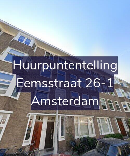 Foto gevel Huurpuntentelling voor Eemsstraat 26-1, Amsterdam
