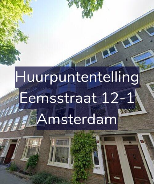 Foto gevel Huurpuntentelling voor Eemsstraat 12-1, Amsterdam