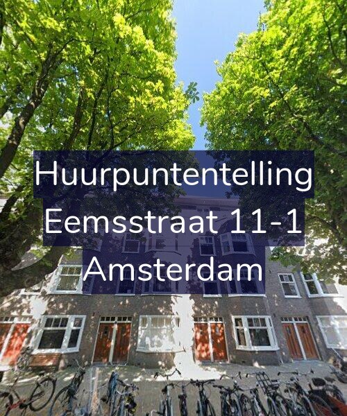 Foto gevel Huurpuntentelling voor Eemsstraat 11-1, Amsterdam