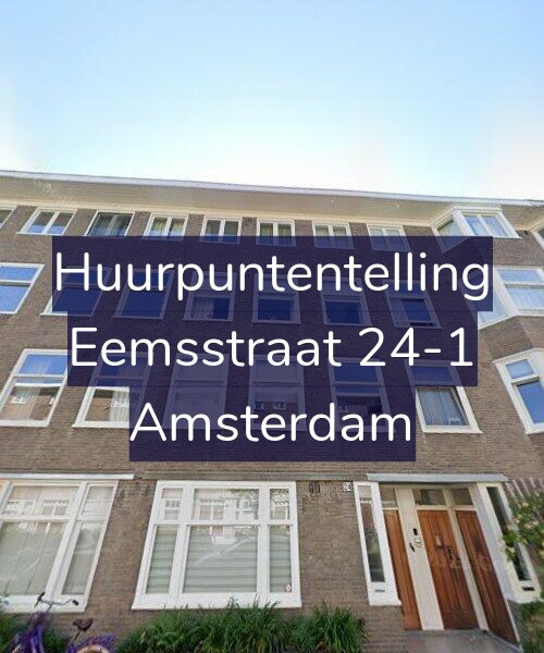 Foto gevel Huurpuntentelling voor Eemsstraat 24-1, Amsterdam