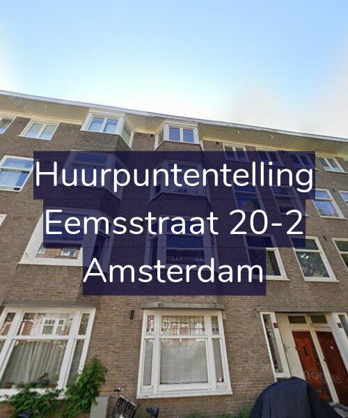 Foto gevel Huurpuntentelling voor Eemsstraat 20-2, Amsterdam