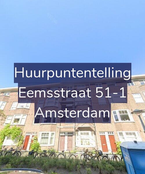 Foto gevel Huurpuntentelling voor Eemsstraat 51-1, Amsterdam
