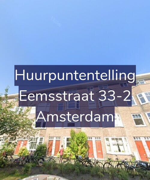 Foto gevel Huurpuntentelling voor Eemsstraat 33-2, Amsterdam