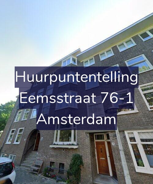 Foto gevel Huurpuntentelling voor Eemsstraat 76-1, Amsterdam