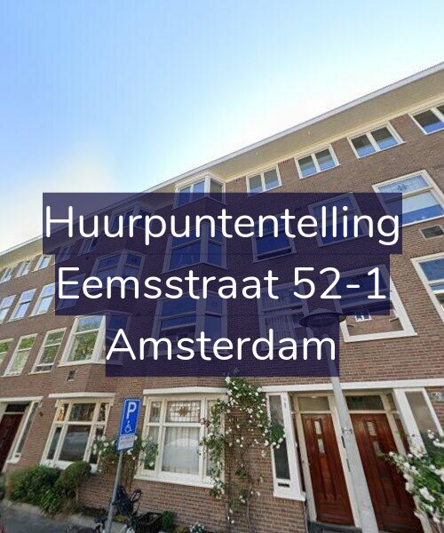 Foto gevel Huurpuntentelling voor Eemsstraat 52-1, Amsterdam