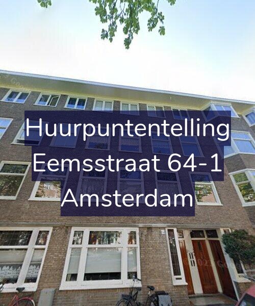 Foto gevel Huurpuntentelling voor Eemsstraat 64-1, Amsterdam