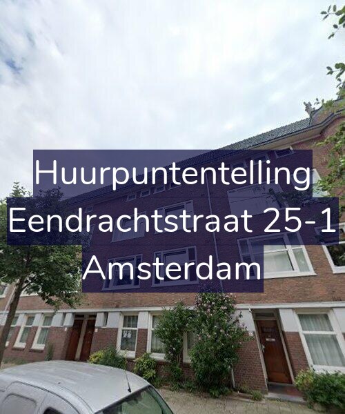 Foto gevel Huurpuntentelling voor Eendrachtstraat 25-1, Amsterdam
