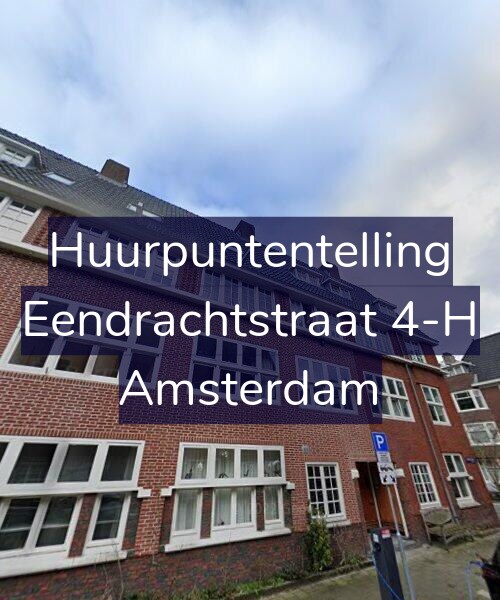 Foto gevel Huurpuntentelling voor Eendrachtstraat 4-H, Amsterdam