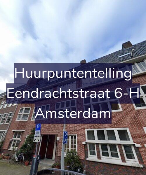 Foto gevel Huurpuntentelling voor Eendrachtstraat 6-H, Amsterdam