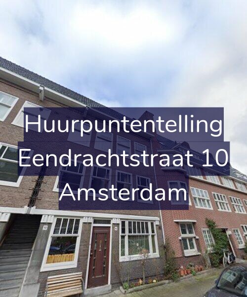 Foto gevel Huurpuntentelling voor Eendrachtstraat 10, Amsterdam