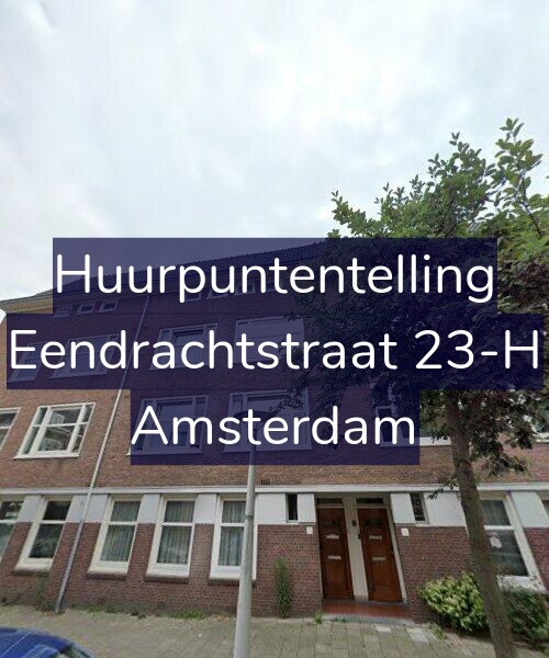 Foto gevel Huurpuntentelling voor Eendrachtstraat 23-H, Amsterdam