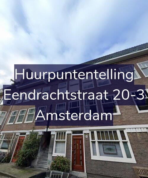 Foto gevel Huurpuntentelling voor Eendrachtstraat 20-3, Amsterdam