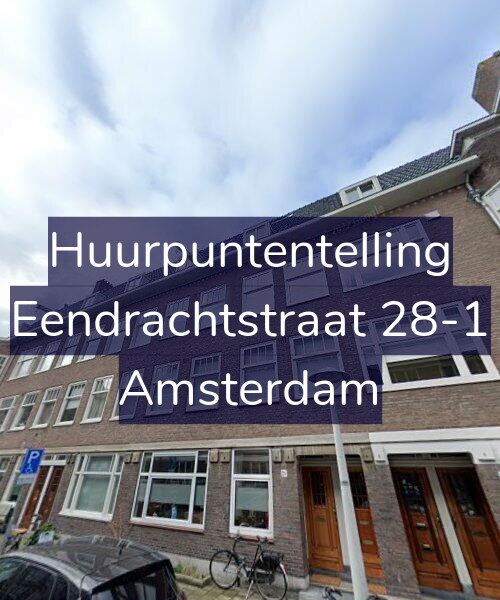 Foto gevel Huurpuntentelling voor Eendrachtstraat 28-1, Amsterdam