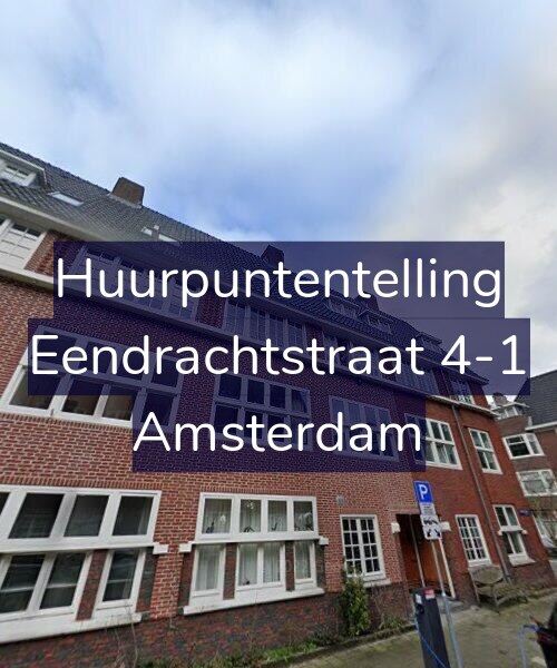 Foto gevel Huurpuntentelling voor Eendrachtstraat 4-1, Amsterdam