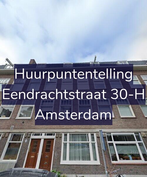 Foto gevel Huurpuntentelling voor Eendrachtstraat 30-H, Amsterdam