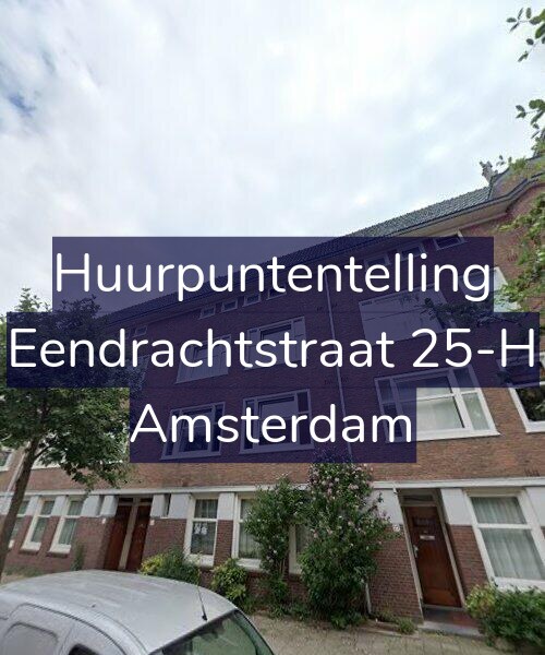 Foto gevel Huurpuntentelling voor Eendrachtstraat 25-H, Amsterdam