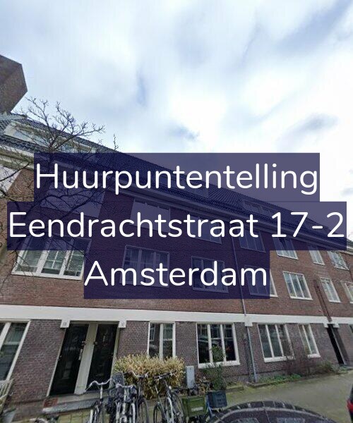 Foto gevel Huurpuntentelling voor Eendrachtstraat 17-2, Amsterdam
