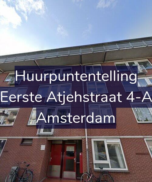 Foto gevel Huurpuntentelling voor Eerste Atjehstraat 4-A, Amsterdam