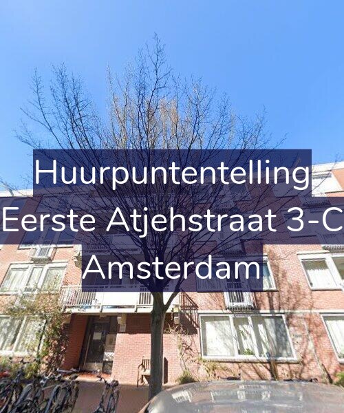 Foto gevel Huurpuntentelling voor Eerste Atjehstraat 3-C, Amsterdam