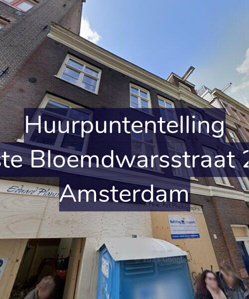 Foto gevel Huurpuntentelling voor Eerste Bloemdwarsstraat 2-1L, Amsterdam