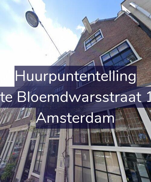 Foto gevel Huurpuntentelling voor Eerste Bloemdwarsstraat 18-A, Amsterdam