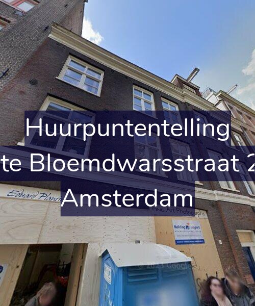 Foto gevel Huurpuntentelling voor Eerste Bloemdwarsstraat 2-2R, Amsterdam