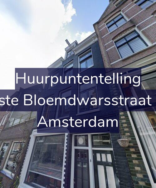 Foto gevel Huurpuntentelling voor Eerste Bloemdwarsstraat 8-1, Amsterdam