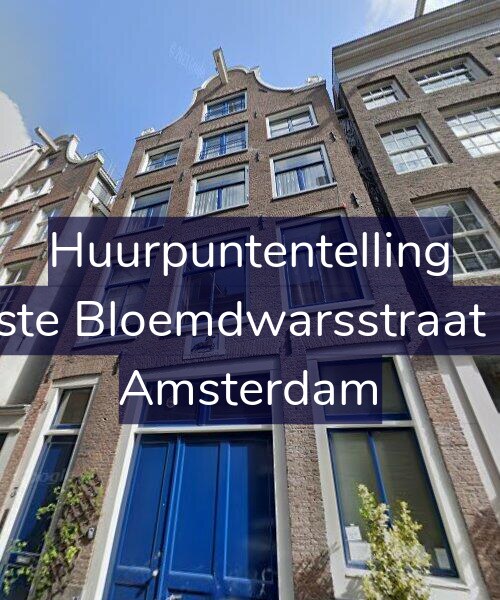 Foto gevel Huurpuntentelling voor Eerste Bloemdwarsstraat 3-1, Amsterdam